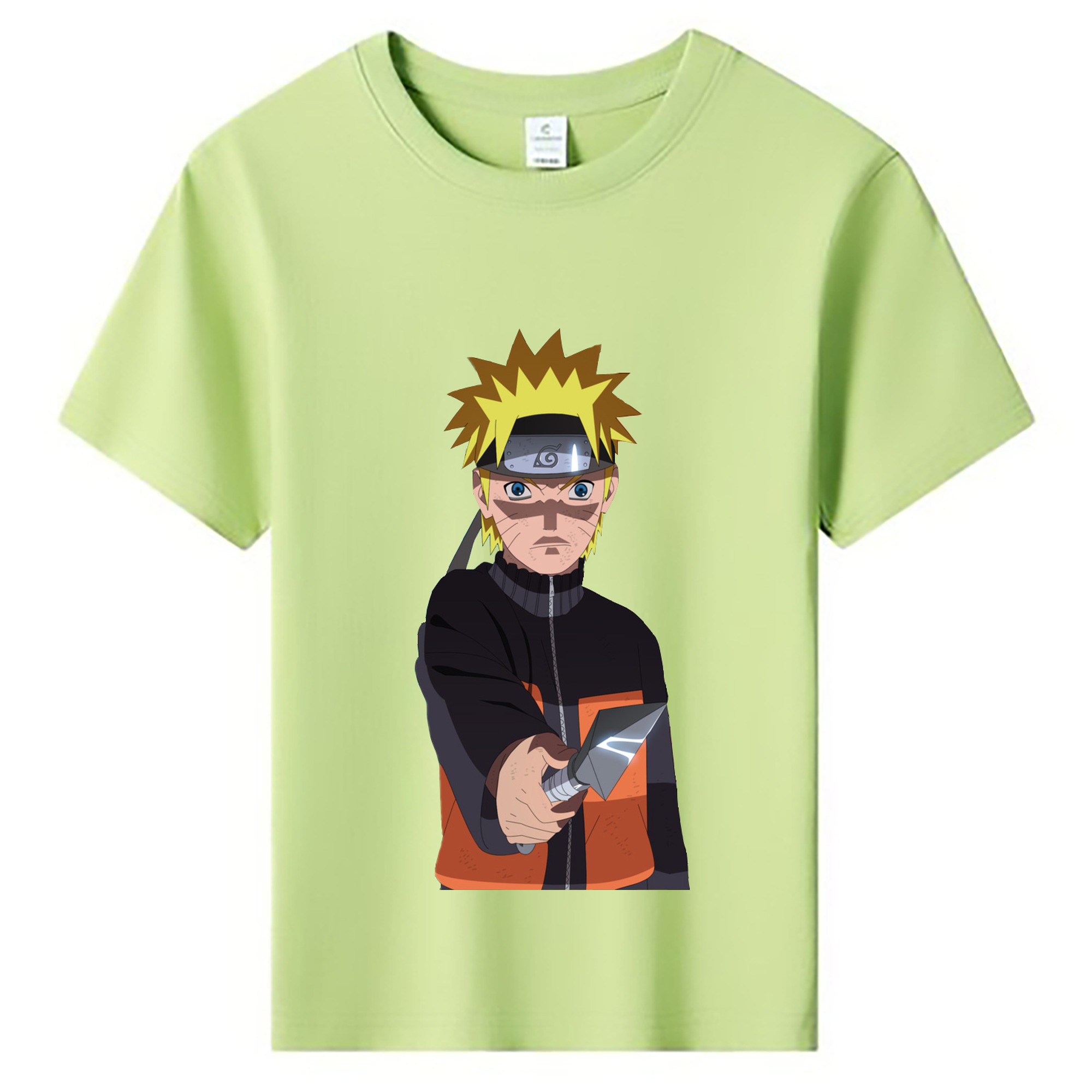 （画像用） NARUTO -ナルト- うずまき ナルト Uzumaki Naruto 綿100％キッズTシャツ（フロントプリント）